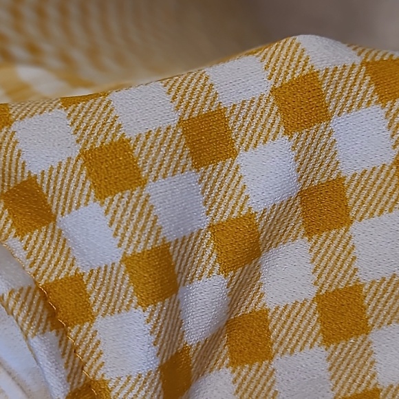 Yellow and White Checked Gorgeous Tank - Picture 2 of 4
